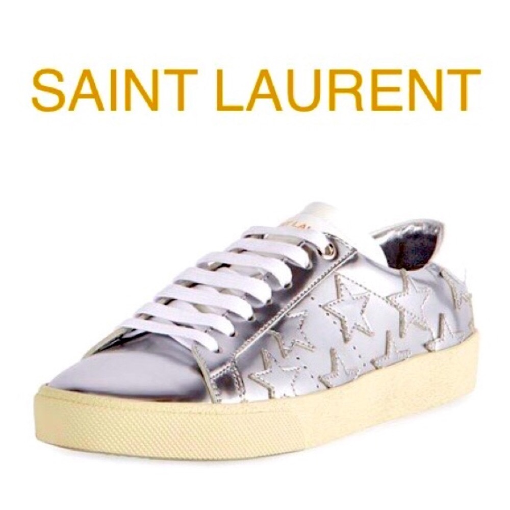 SAINT LAURENT Court Classic Sneakers (AUTHENTIC)